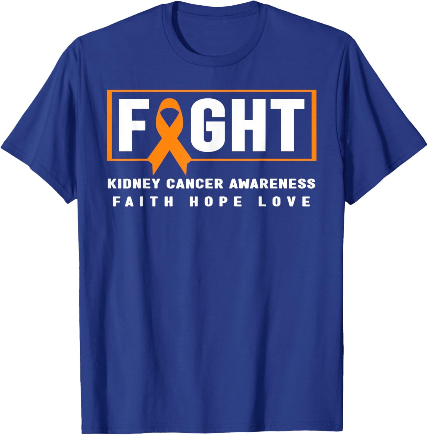 Fight Kidney Cancer Awareness - Kidney Cancer Awareness T-Shirt - T-Shirt | Royal