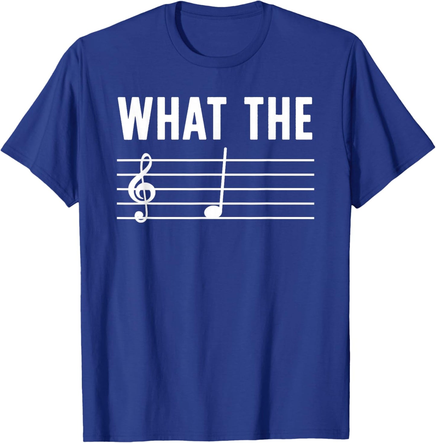 Funny Music Art Women Musical Note Gag Music Lover T-Shirt - T-Shirt | Royal