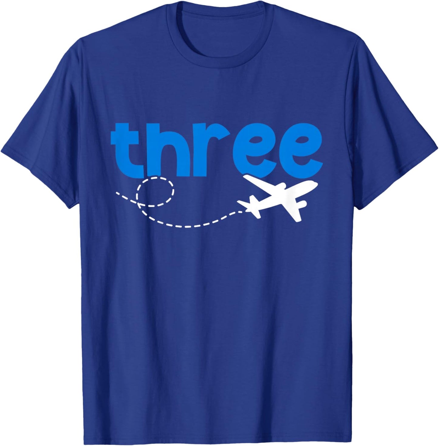3rd Airplane Birthday Party Three Year Old Pilot Birthday T-Shirt - T-Shirt | Royal
