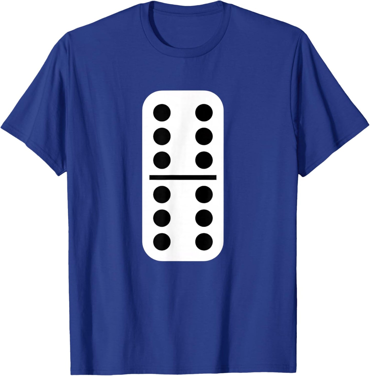 Sports Double Six Domino - Classic Double-6 Game Tile T-Shirt - T-Shirt | Royal