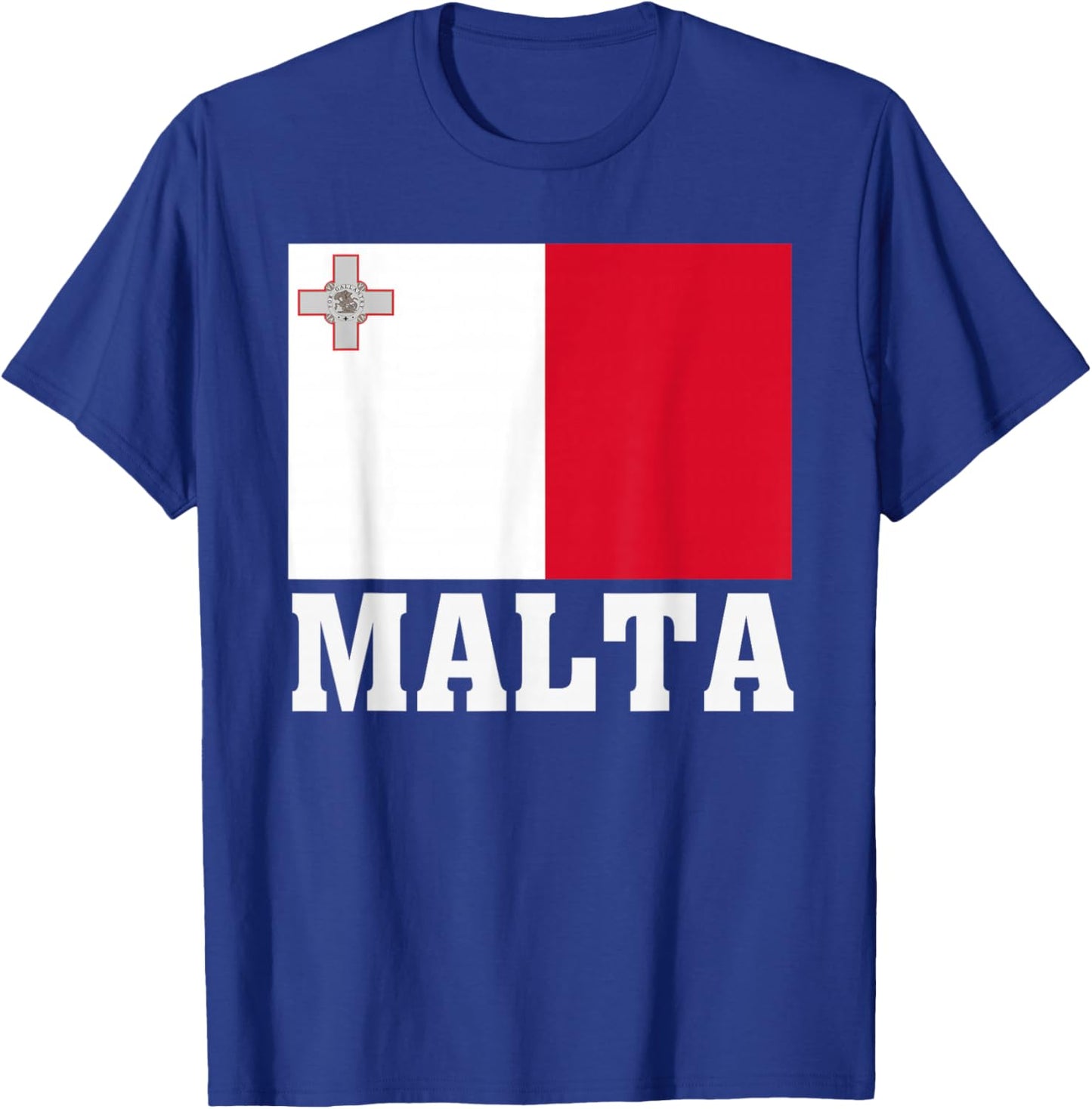 Malta Flag Patriotic National Roots Souvenir T-Shirt - T-Shirt | Royal