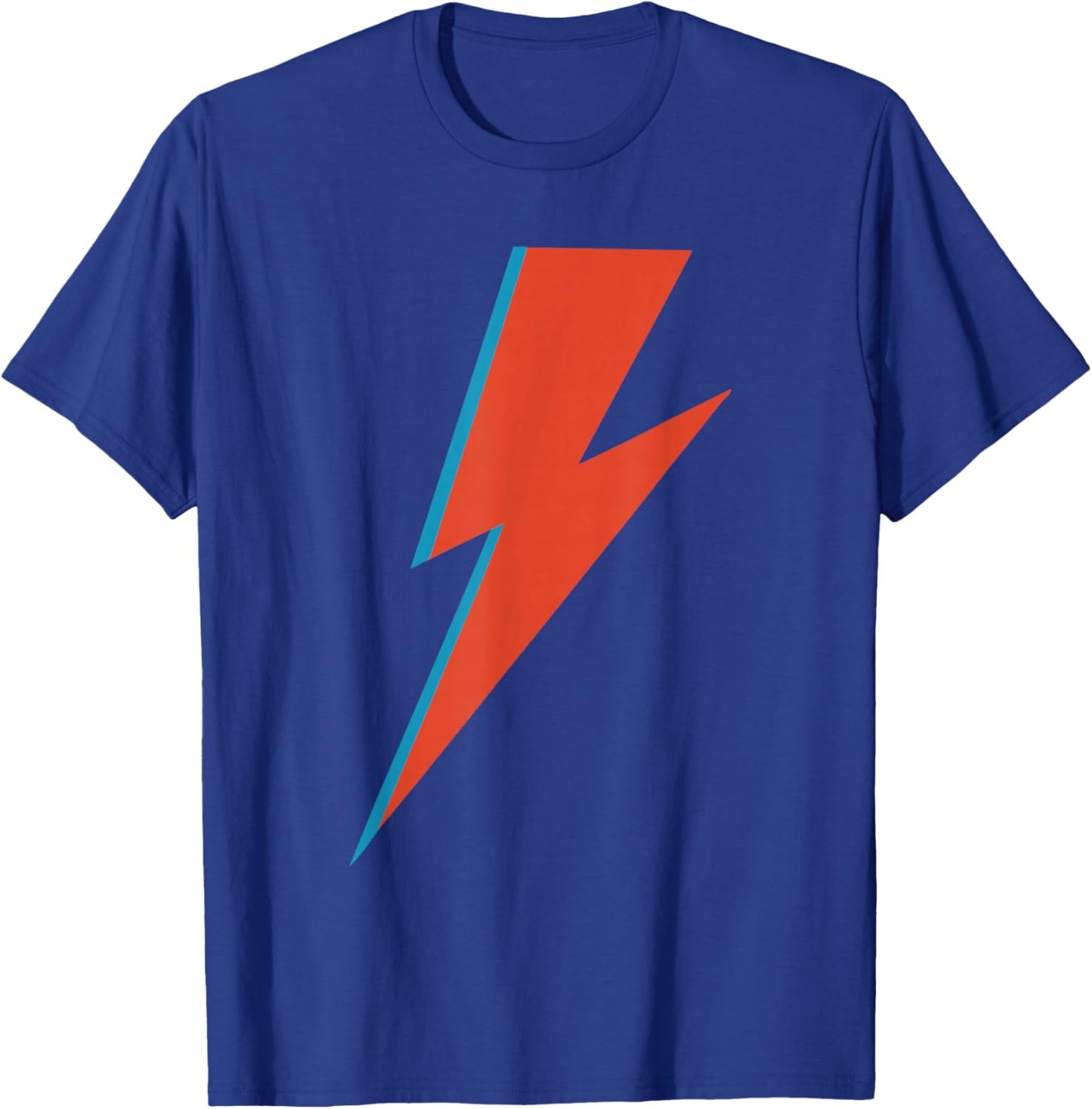 Lightning Bolt as Worn by Ziggy Rock Classic Music Sane 70s T-Shirt - T-Shirt | Royal