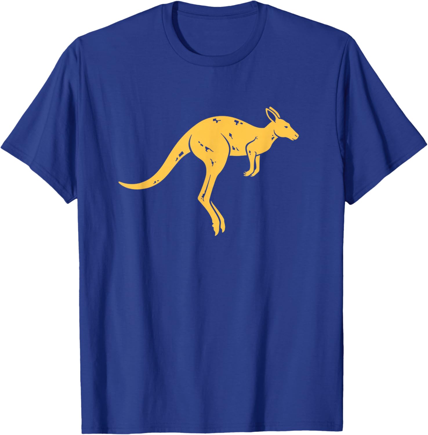 Australian Kangaroo Silhouette Australia Patriotic Animal T-Shirt - T-Shirt | Royal