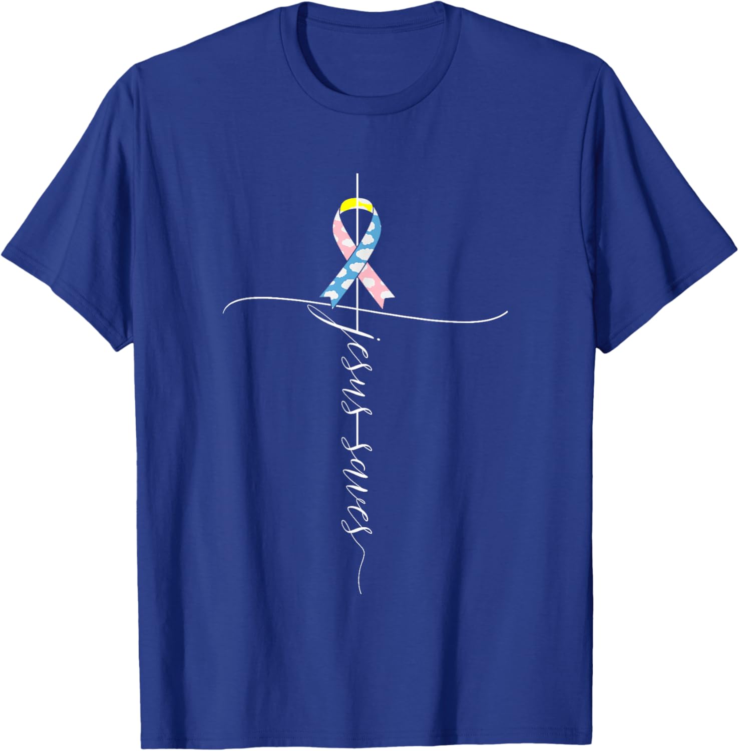 CDH Awareness Month Jesus Saves Christian T-Shirt - T-Shirt | Royal