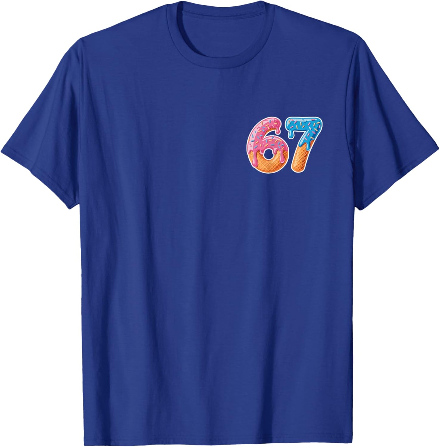 Ice Cream Drip Six Seven 6 7 Meme 67 T-Shirt - T-Shirt | Royal
