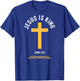 Jesus is King John 14:6 Christian God Religious Bible Verse T-Shirt - T-Shirt | Royal