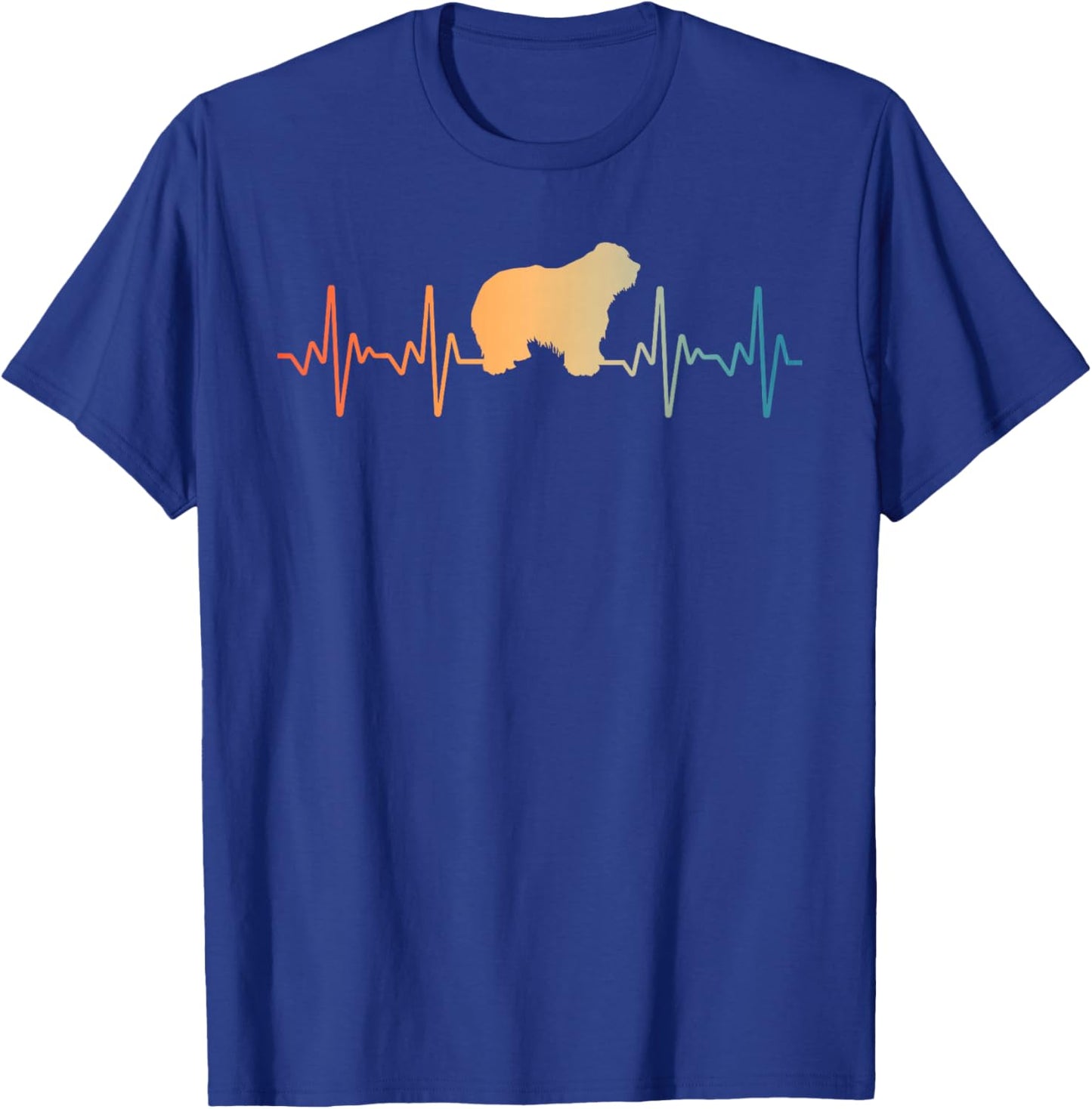 Cool Old English Sheepdog Art Women Sheepdog Lovers T-Shirt - T-Shirt | Royal