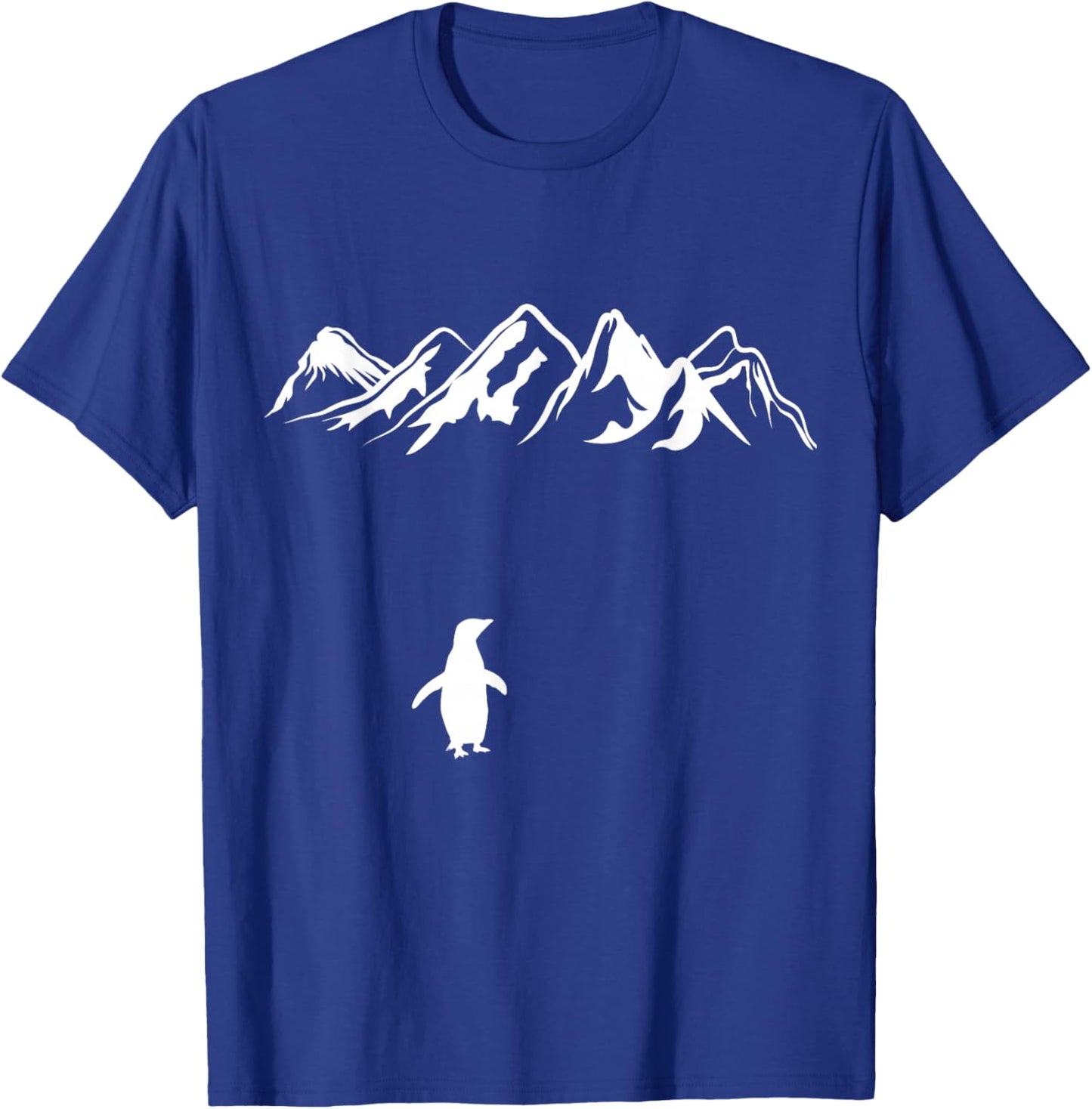 Nihilist Penguin to The Mountains Motivation T-Shirt - T-Shirt | Royal