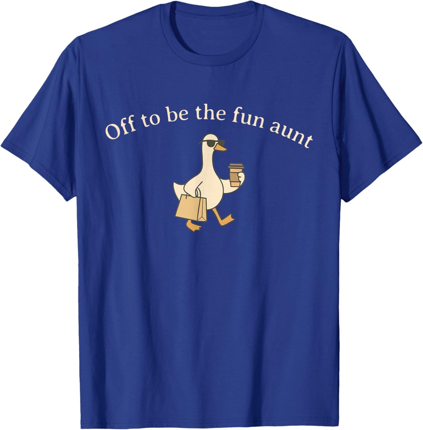 Off to Be The Fun Aunt Silly Goose Pregnancy Announcement T-Shirt - T-Shirt | Royal