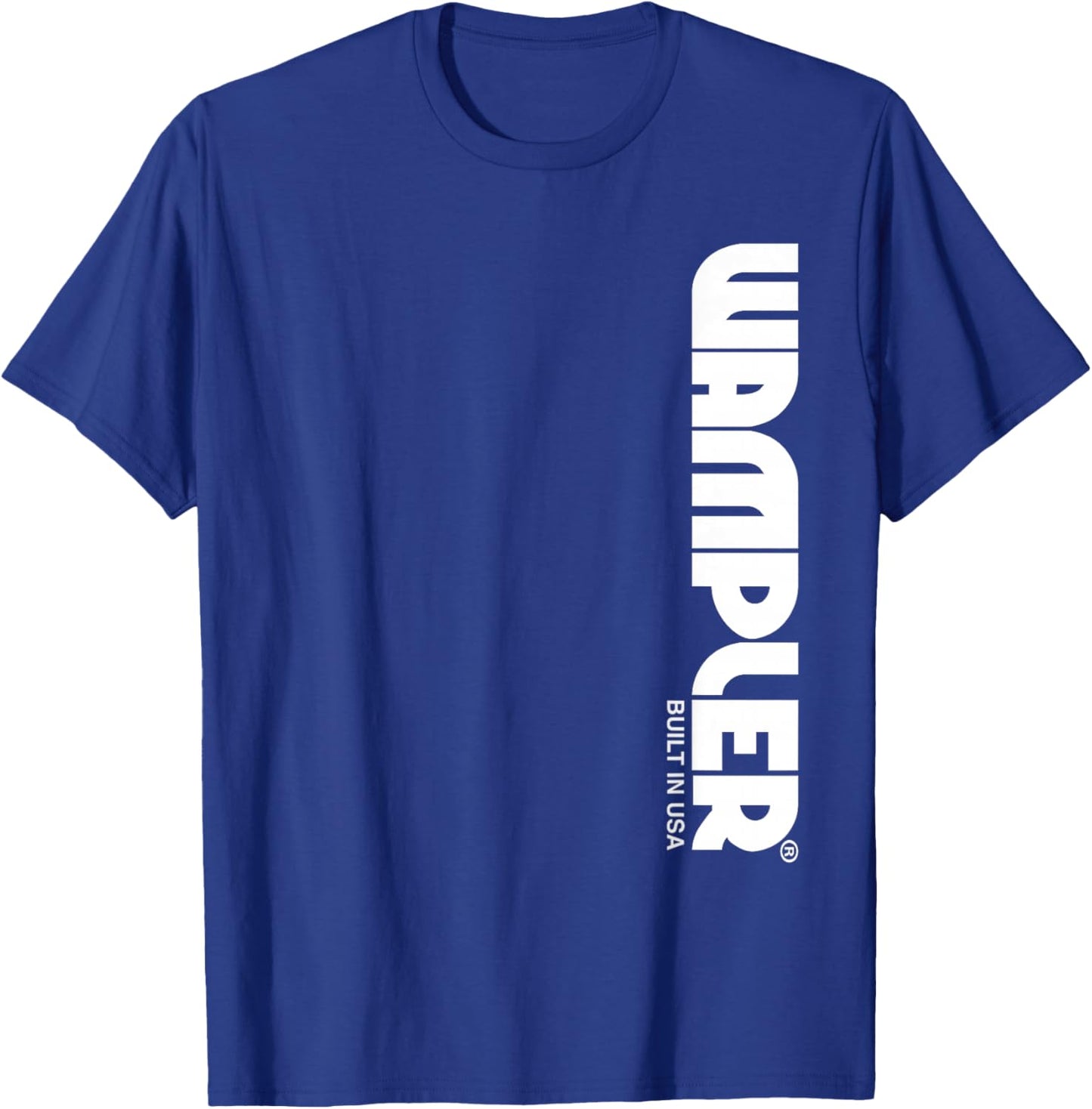 Wampler Pedals Vertical Logo T-Shirt - T-Shirt | Royal