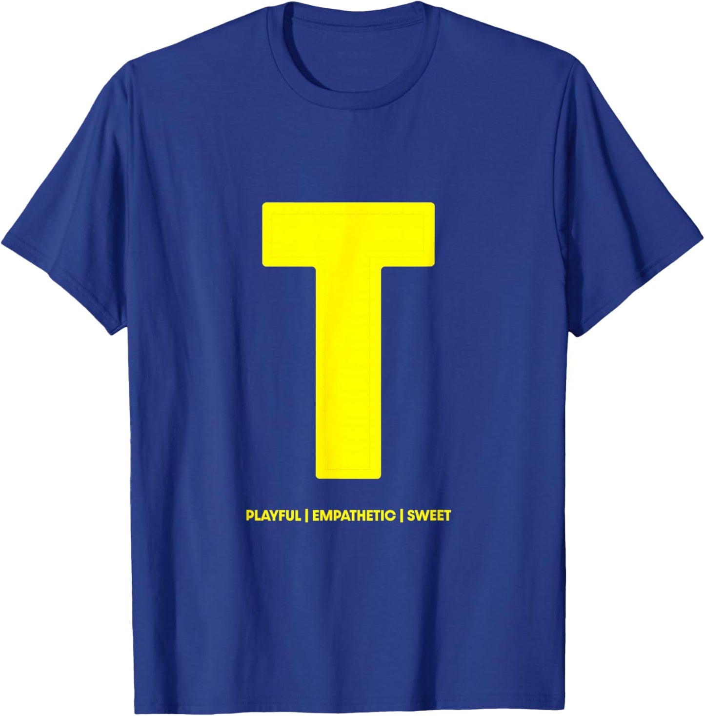 Chipmunks T for Theodore Letter Print Halloween Costume T-Shirt - T-Shirt | Royal