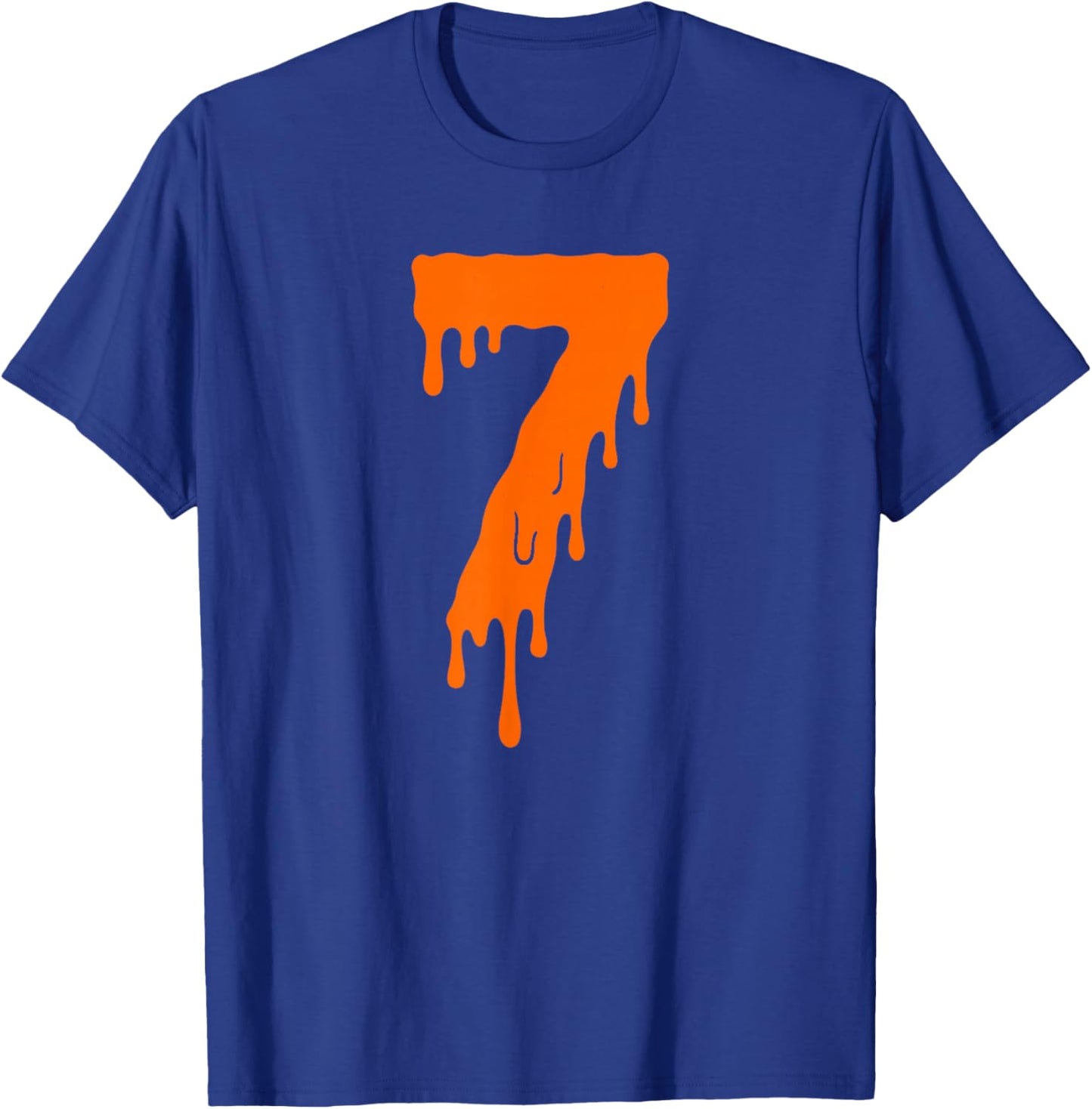 Number 7 Funny Meme Saying 6 7 Six Seven Couples Halloween T-Shirt - T-Shirt | Royal