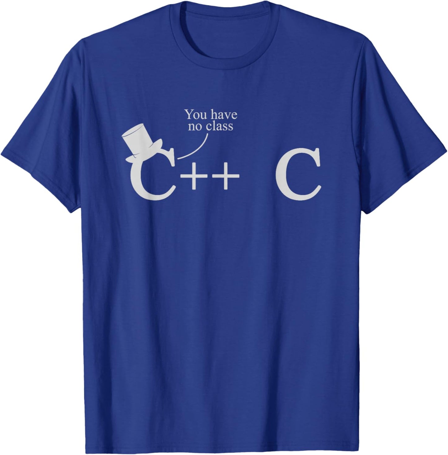 C++ VS C | Funny Nerdy Programming Coding Data Science T-Shirt - T-Shirt | Royal