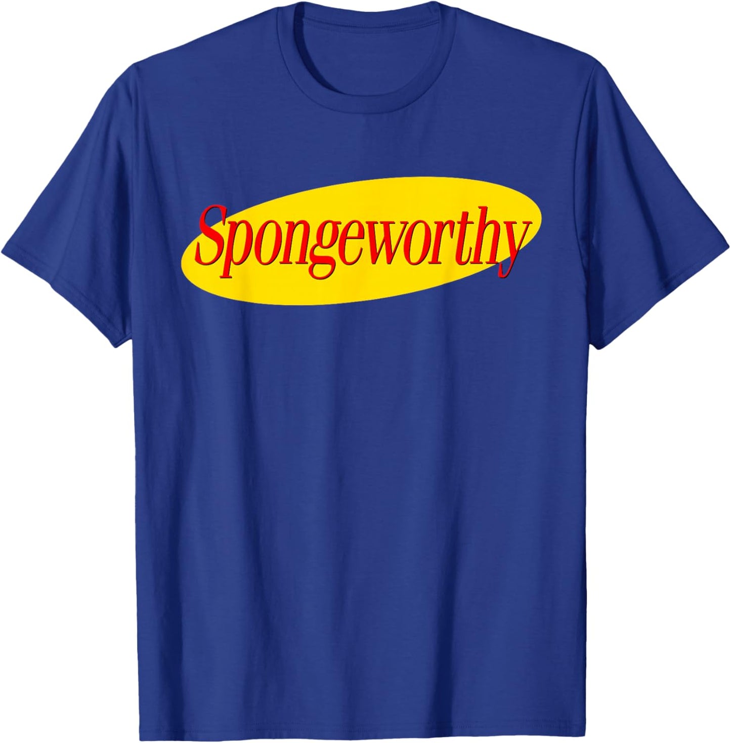 Funny Men's Spongeworthy T-Shirt - T-Shirt | Royal