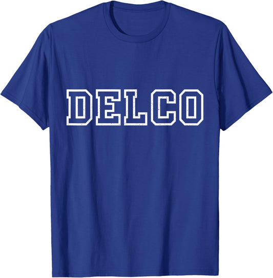 Delco Delaware County Pennsylvania Vintage Pride T-Shirt - T-Shirt | Royal