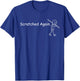 Scratched Again Sad Stickman Funny Pool Player Billiard T-Shirt - T-Shirt | Royal