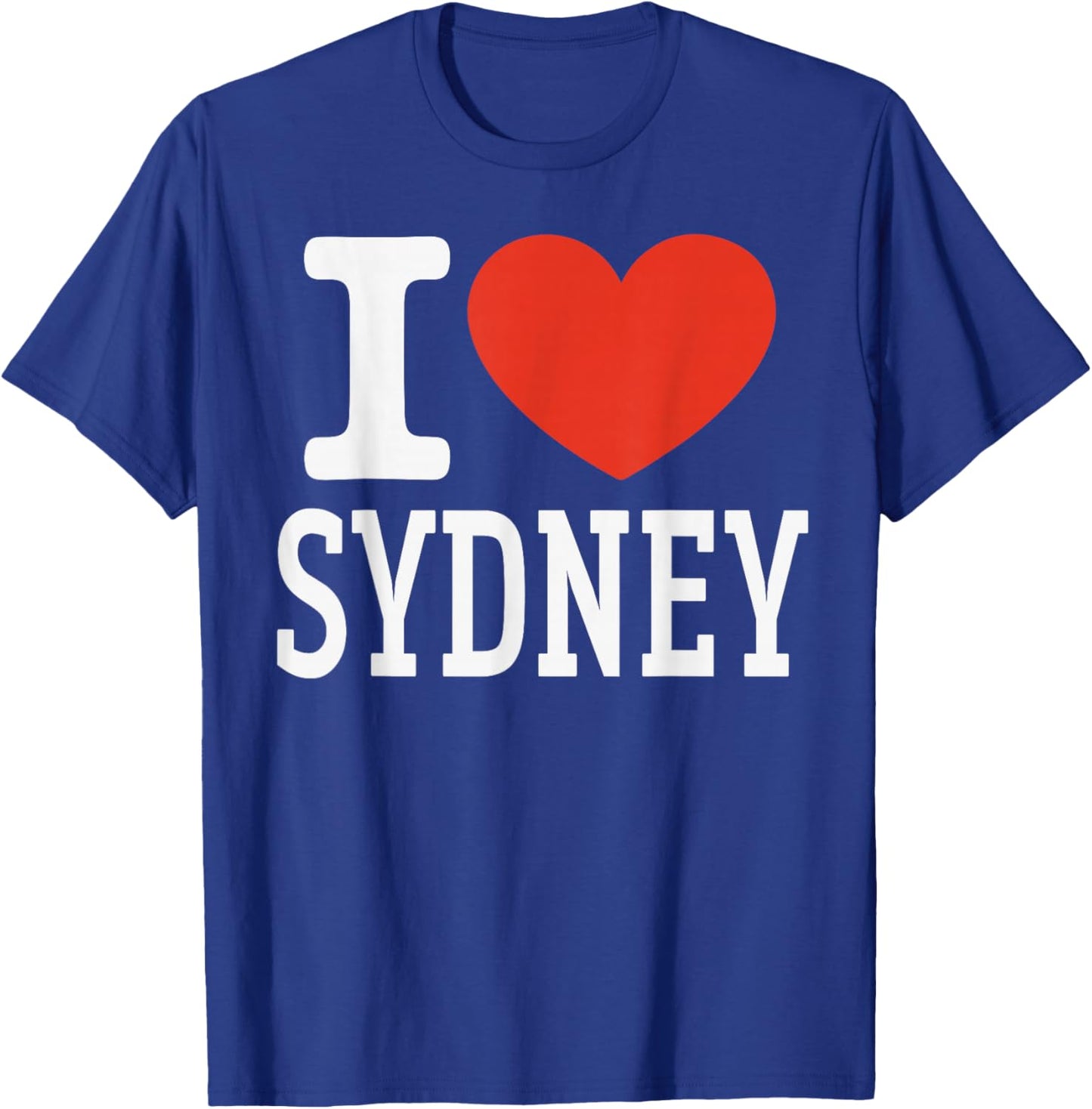 I Love Sydney City Heart Graphic Souvenir Travel T-Shirt - T-Shirt | Royal