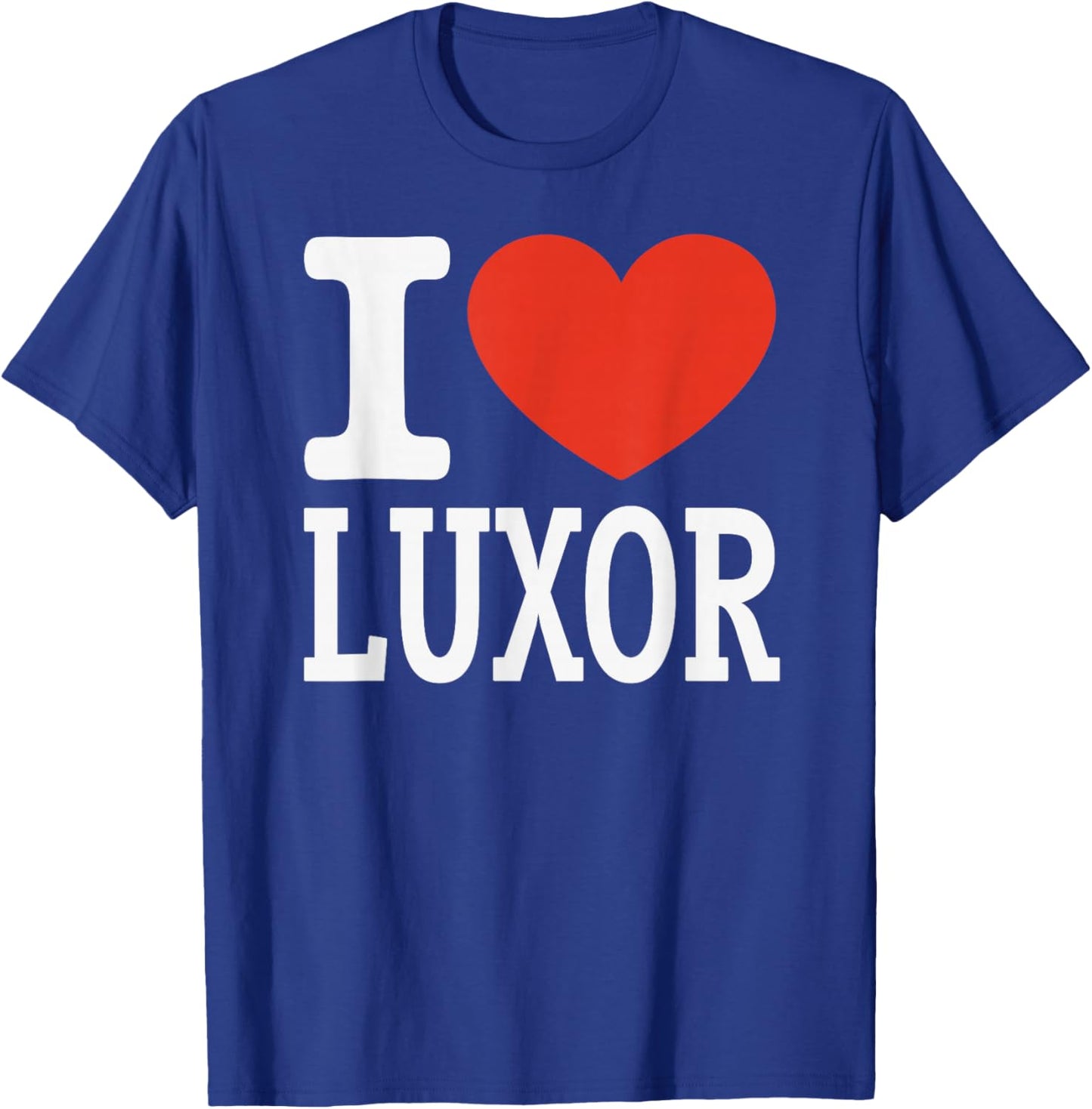 I Love Luxor City Heart Graphic Souvenir Travel T-Shirt - T-Shirt | Royal