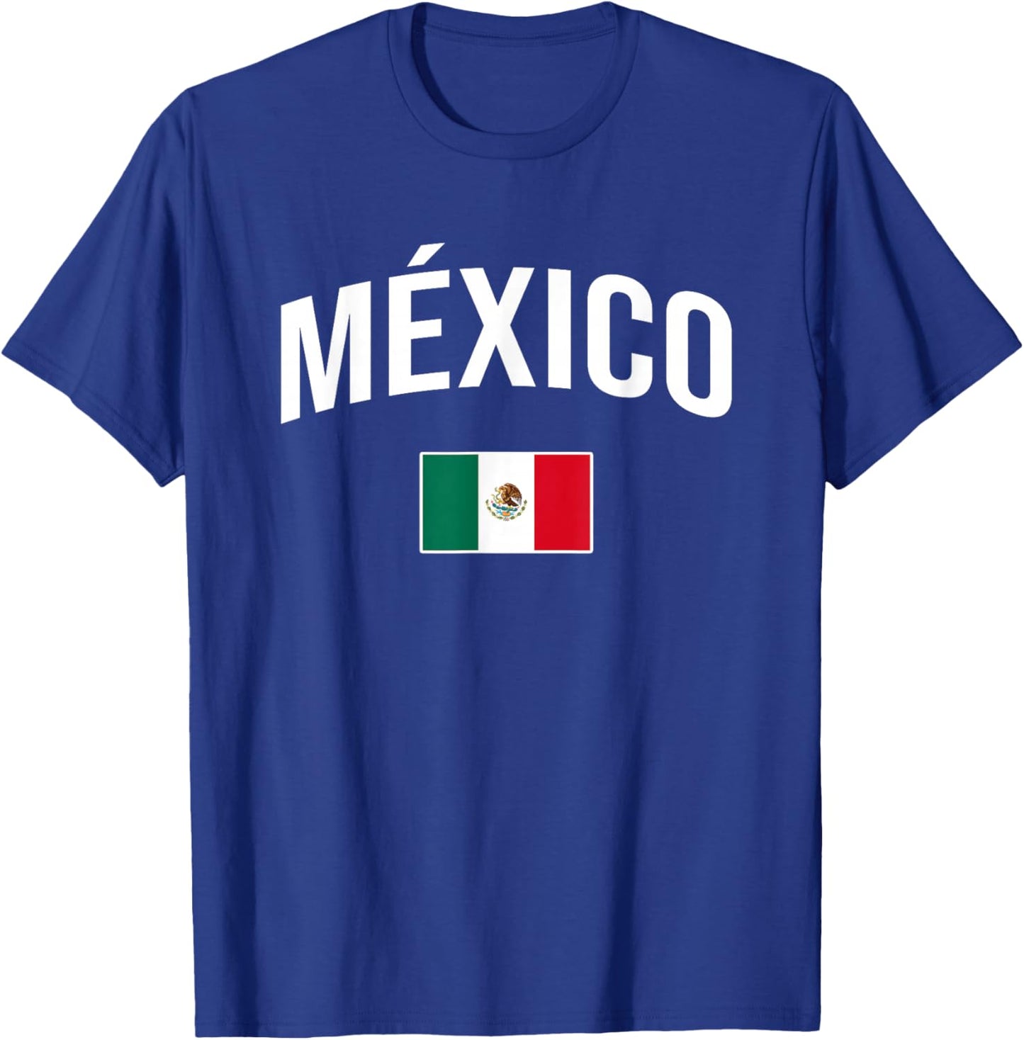 México - Flag of Mexico - Throwback Design - Classic T-Shirt - T-Shirt | Royal