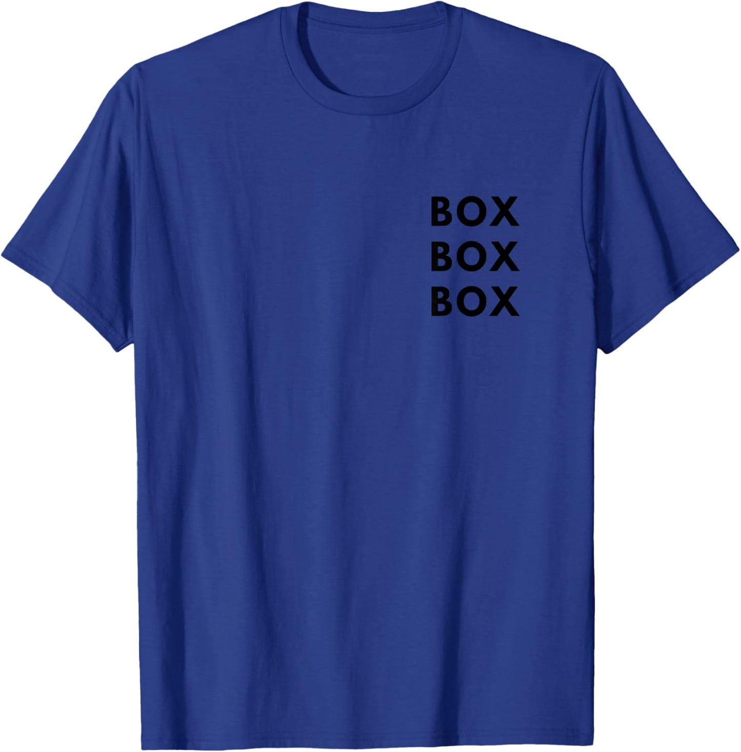 Box Box Racing Design T-Shirt - T-Shirt | Royal
