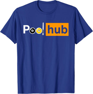 Funny Pool Hub 8 Ball 9 Ball Billiards Parody T-Shirt - T-Shirt | Royal