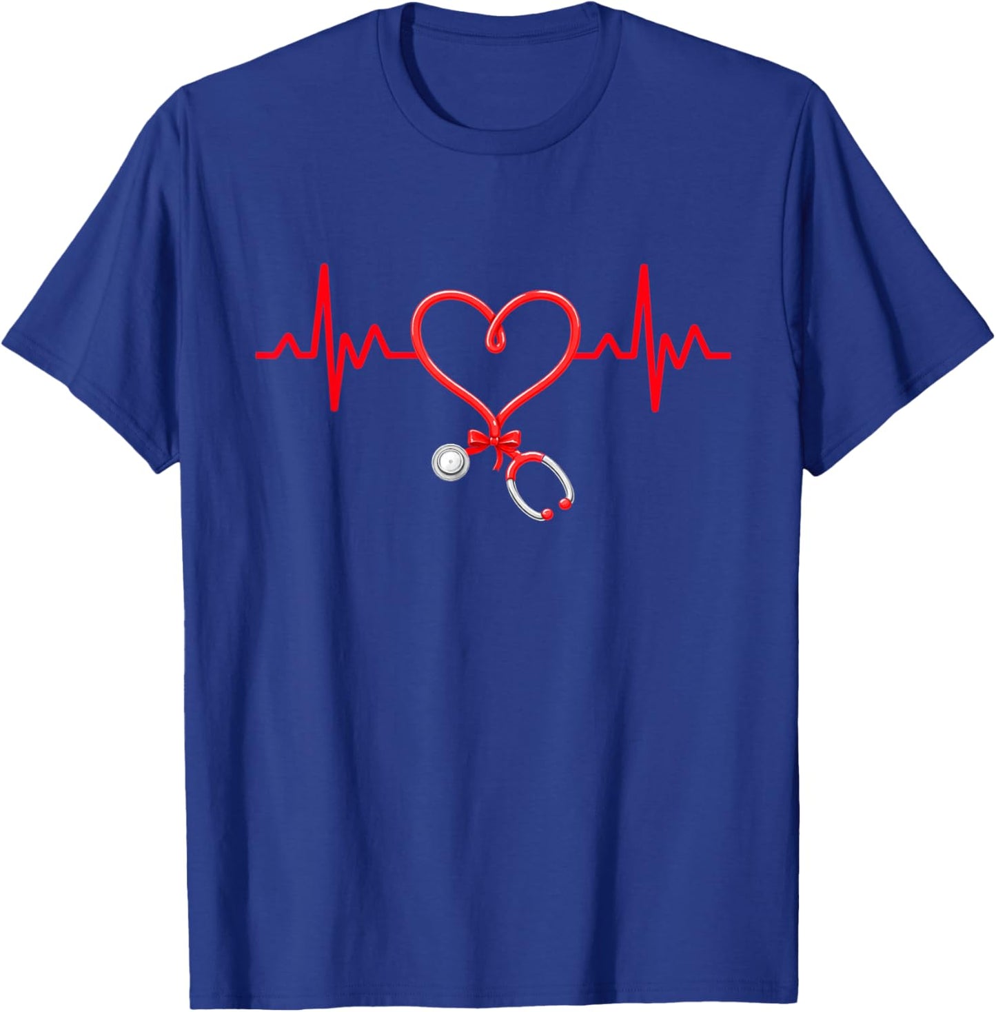 Nurse Valentines Cute Nursing RN PCT CNA Nurse T-Shirt - T-Shirt | Royal