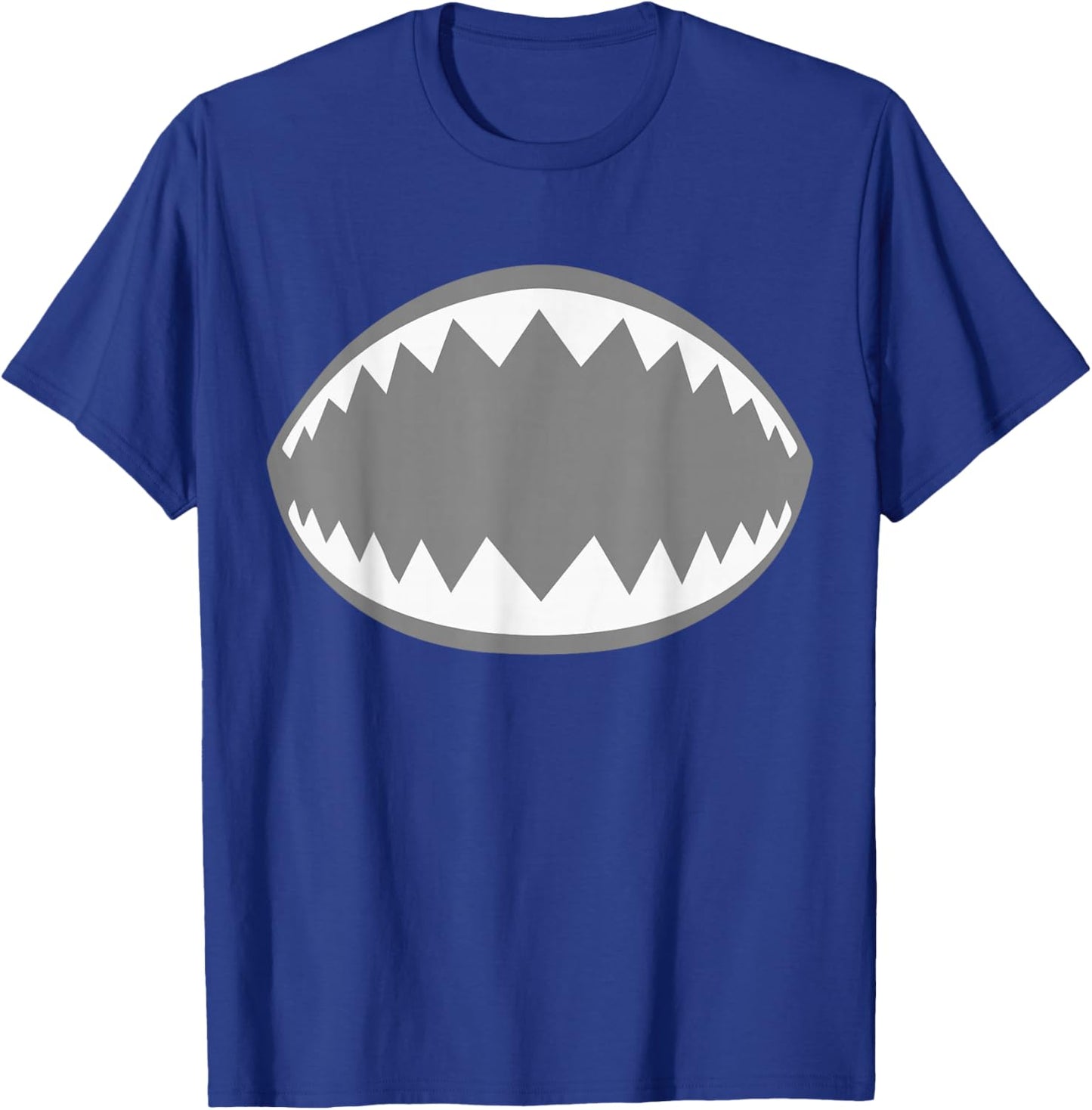 Shark Jaw Shirt Adult Kids Men Women Shark Mouth Costume T-Shirt - T-Shirt | Royal