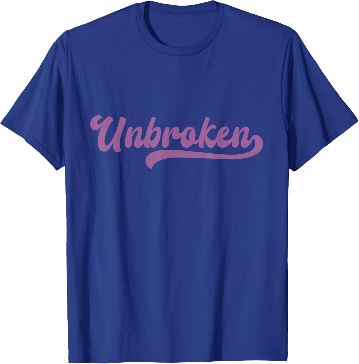 Unbroken Body Mind Strong Gym Motivation Freedom Peace T-Shirt - T-Shirt | Royal