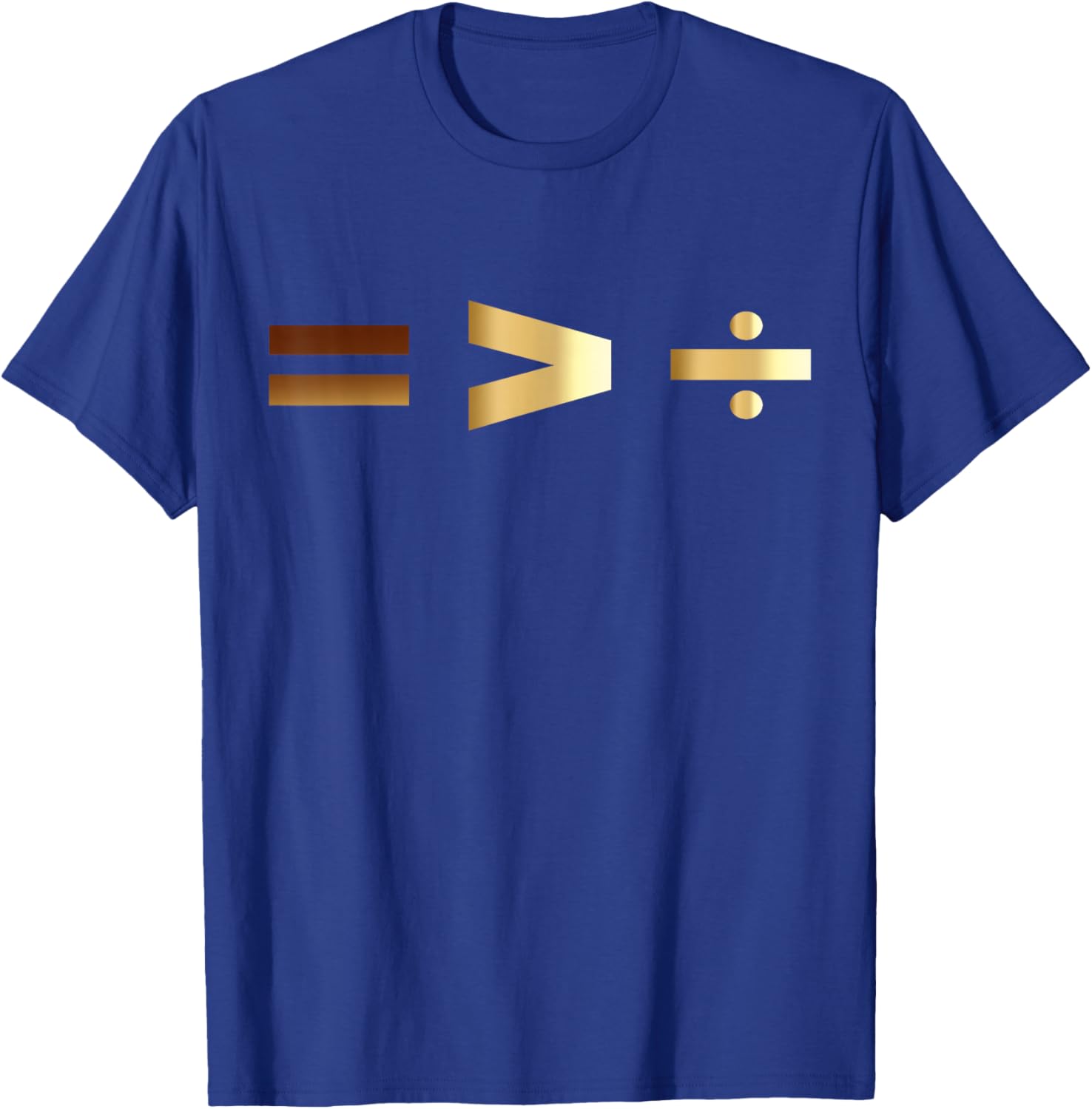 Black History Equality is Greater Than Division Afro Melanin T-Shirt - T-Shirt | Royal