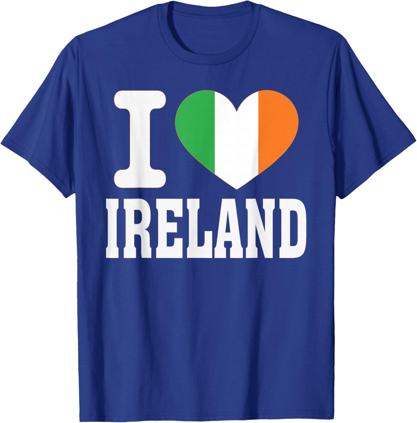 I Love Ireland Heart Souvenir Lovers Pride Travel T-Shirt - T-Shirt | Royal