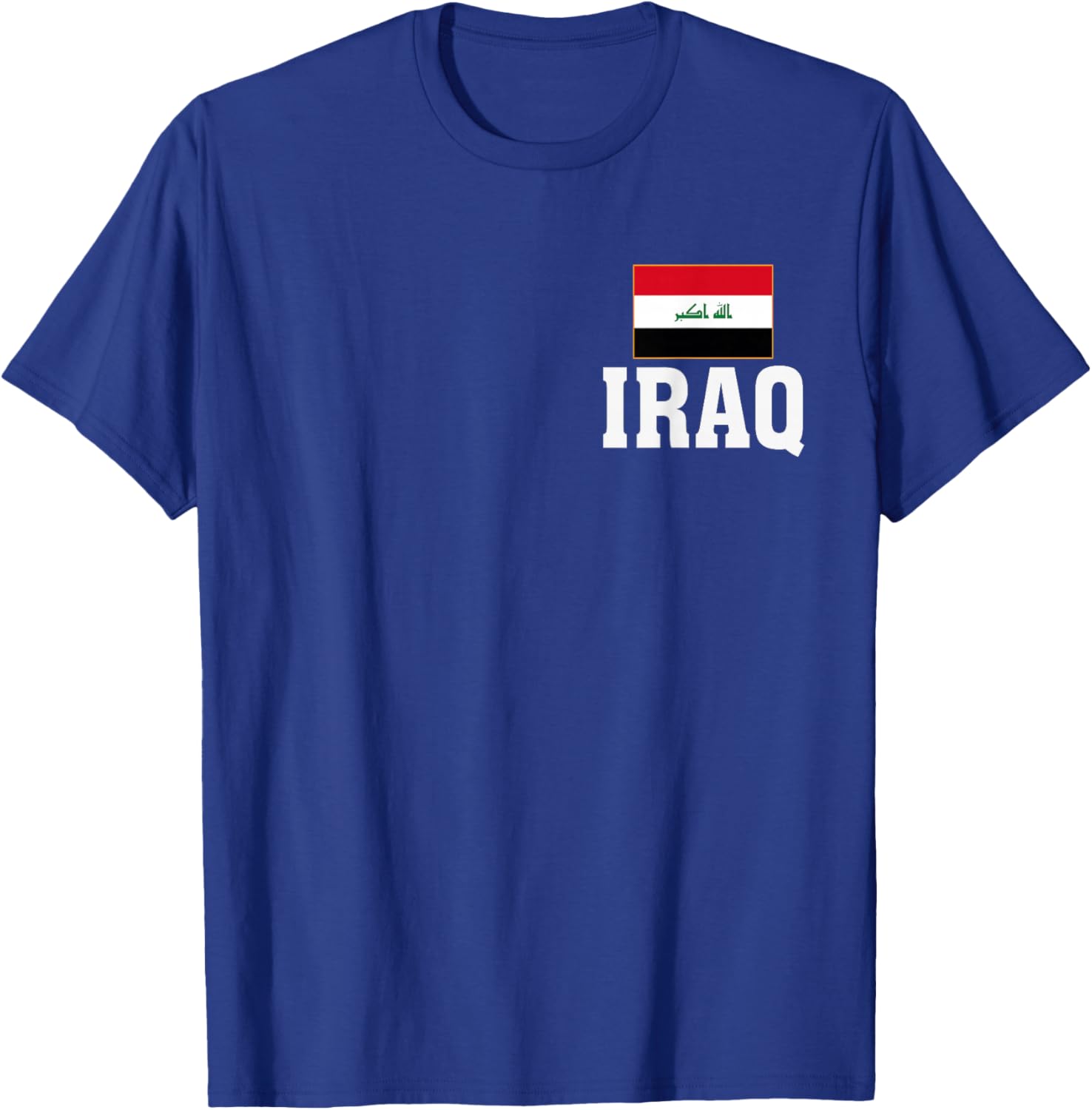 Iraq Flag Patriotic Country Roots Souvenir T-Shirt - T-Shirt | Royal