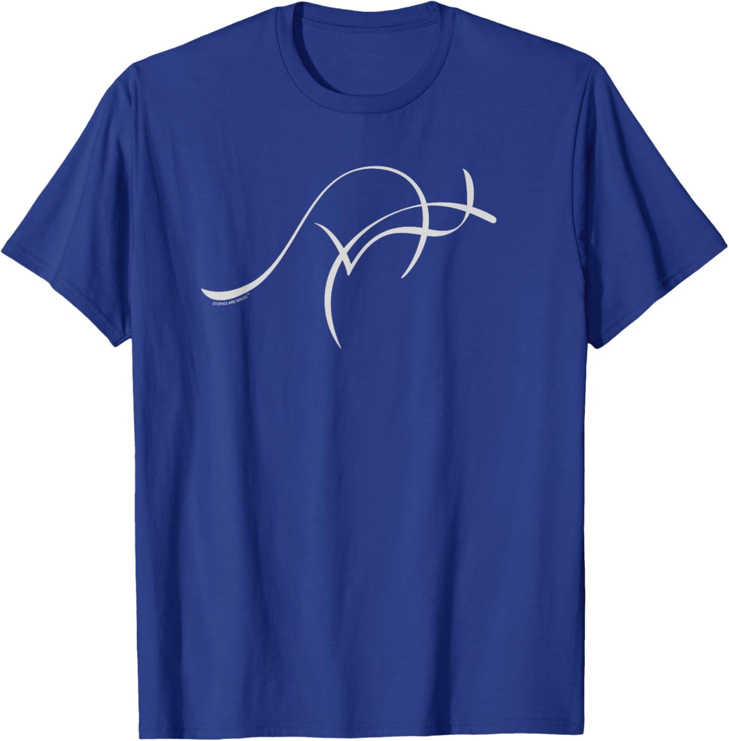 Abstract Kangaroo Art - Geometric Wildlife Australia Design T-Shirt - T-Shirt | Royal