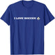I Love Soccer Cute Soccer Lover Athlete Team Fan Shirt T-Shirt - T-Shirt | Royal