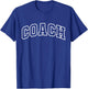 Coach Funny Athletic Lettering Trainer Men Women T-Shirt - T-Shirt | Royal