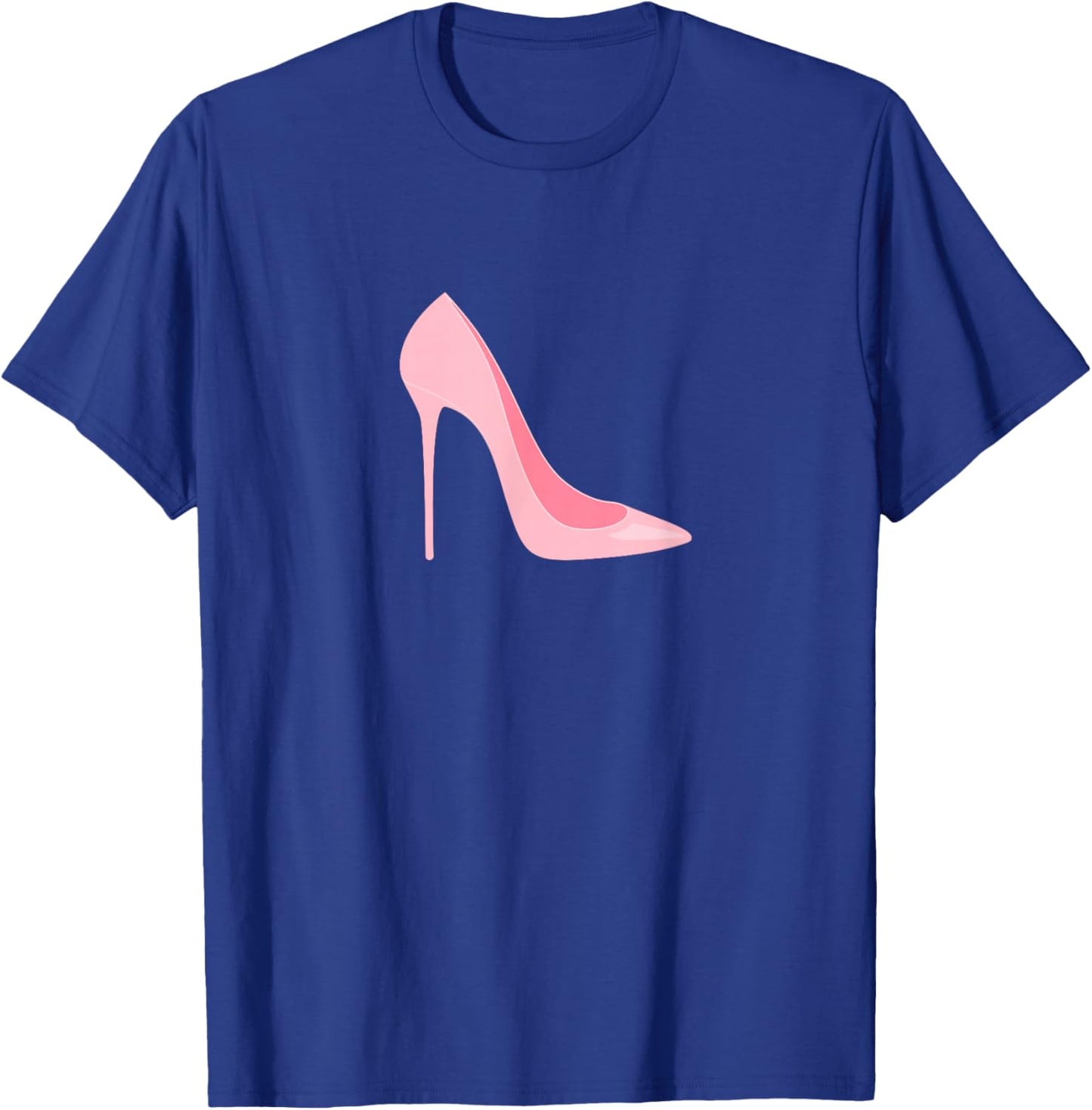 Pink Stiletto High Heel Fashion Lover Minimalist Design T-Shirt - T-Shirt | Royal