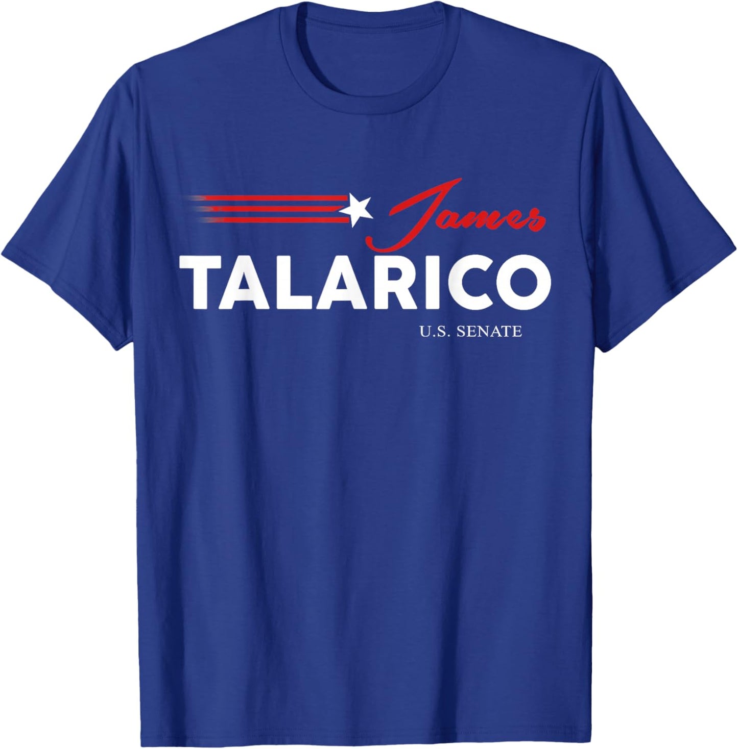 James Talarico for U.S. Senate from Texas 2026 Retro US Flag T-Shirt - T-Shirt | Royal