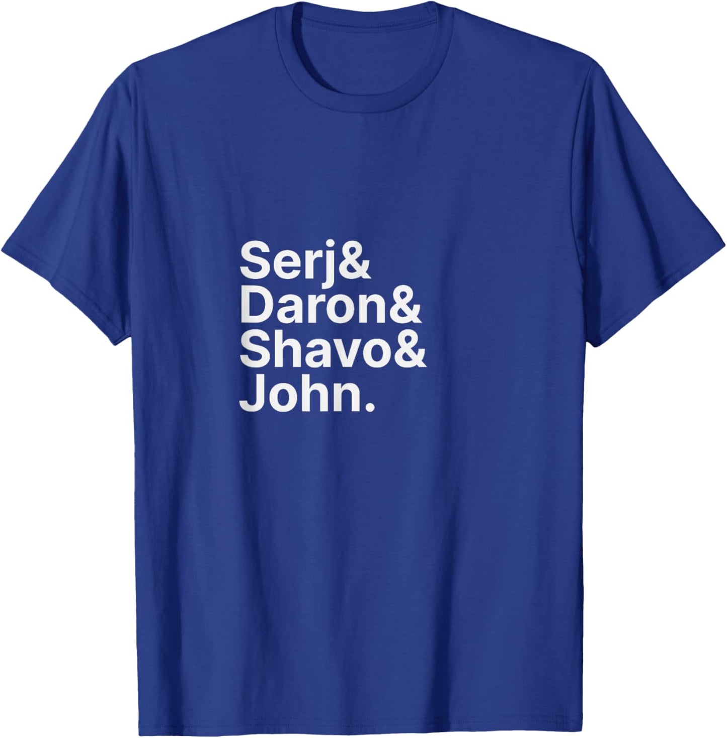 Serj & Daron & Shavo & John Ampersand T-Shirt - T-Shirt | Royal