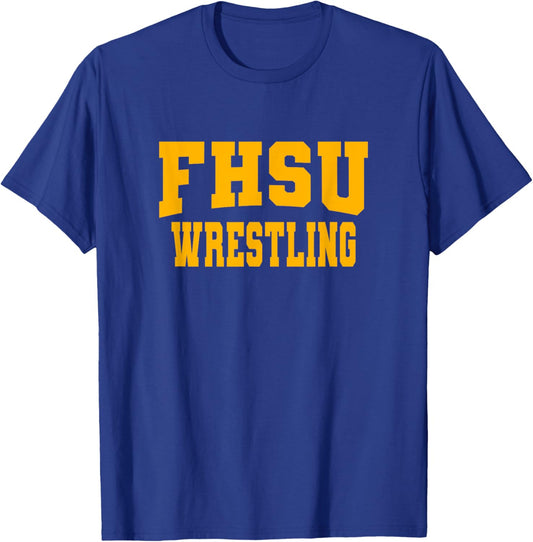 FHSU Wrestling Fort Hays State University Tigers NCAA FHSU13 T-Shirt - T-Shirt | Royal