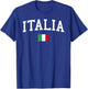 Italian Flag Men Women Kids Italy T-Shirt - T-Shirt | Royal