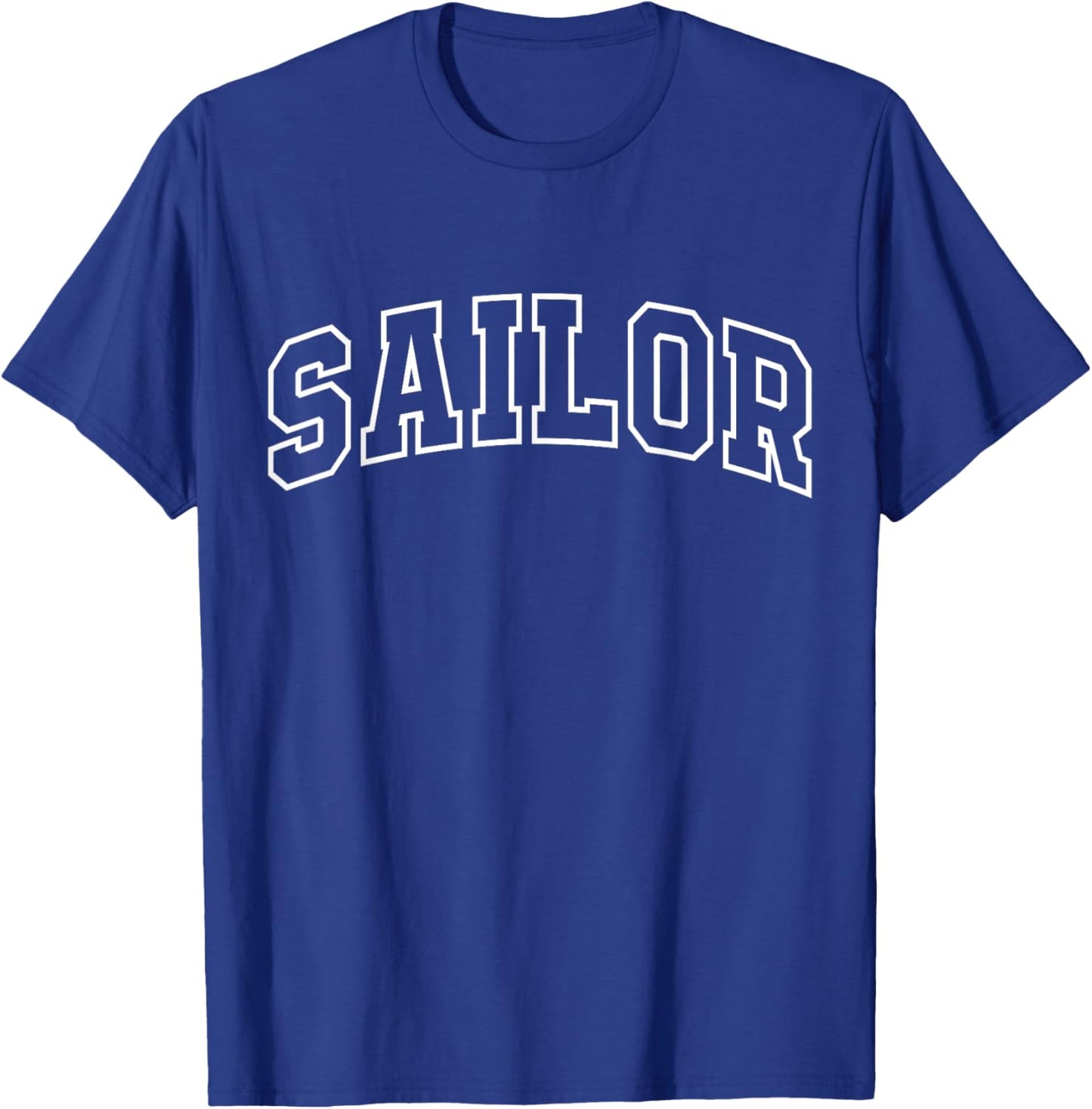 Sailor Funny Athletic Lettering Sailing Gifts Men Women T-Shirt - T-Shirt | Royal