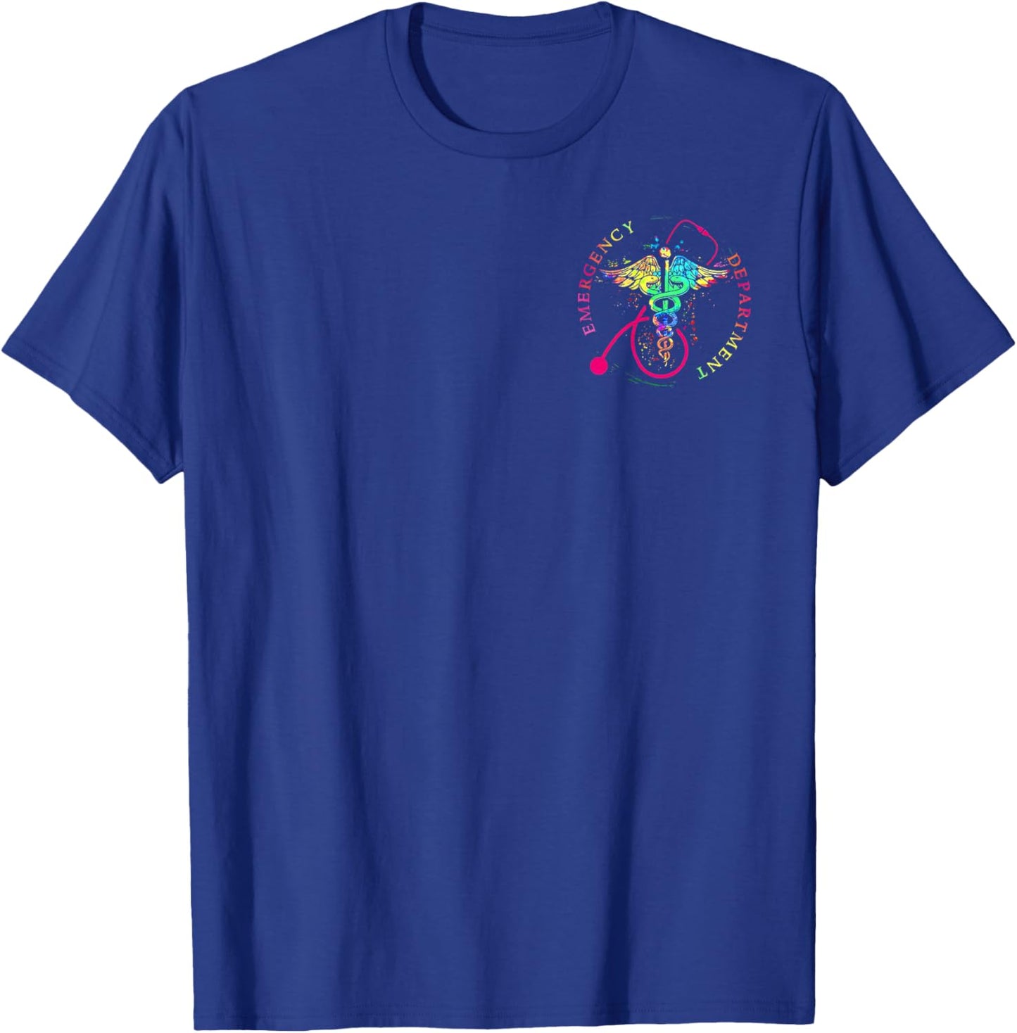 Emergency Department Shirt 2 Sided Emergency Room Healthcare T-Shirt - T-Shirt | Royal