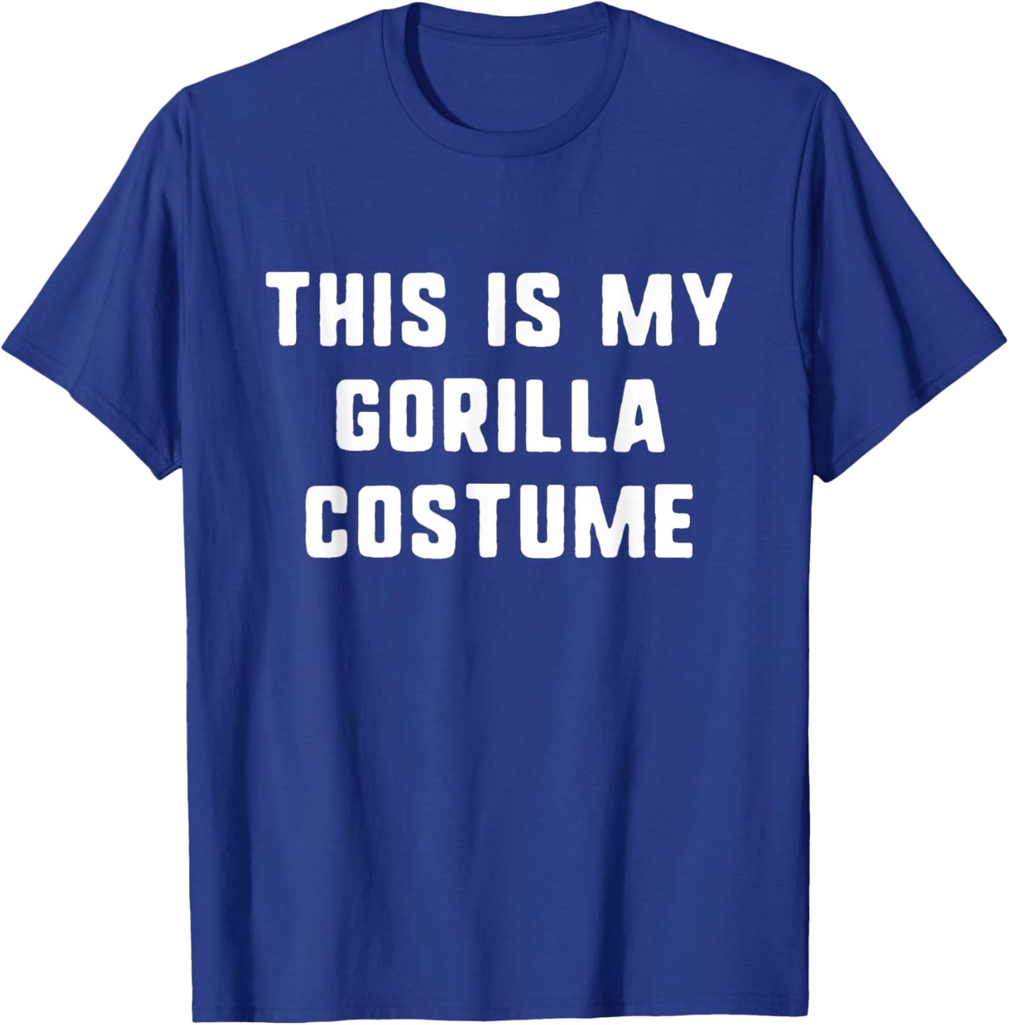 This is My Gorilla Costume Halloween Funny Easy Kids Adult T-Shirt - T-Shirt | Royal