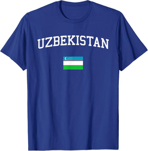 Uzbekistani Flag Men Women Kids Uzbekistan T-Shirt - T-Shirt | Royal
