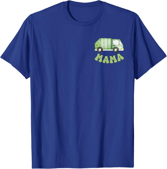 Garbage Truck Mama of The 1st Birthday Boy Family Matching T-Shirt - T-Shirt | Royal