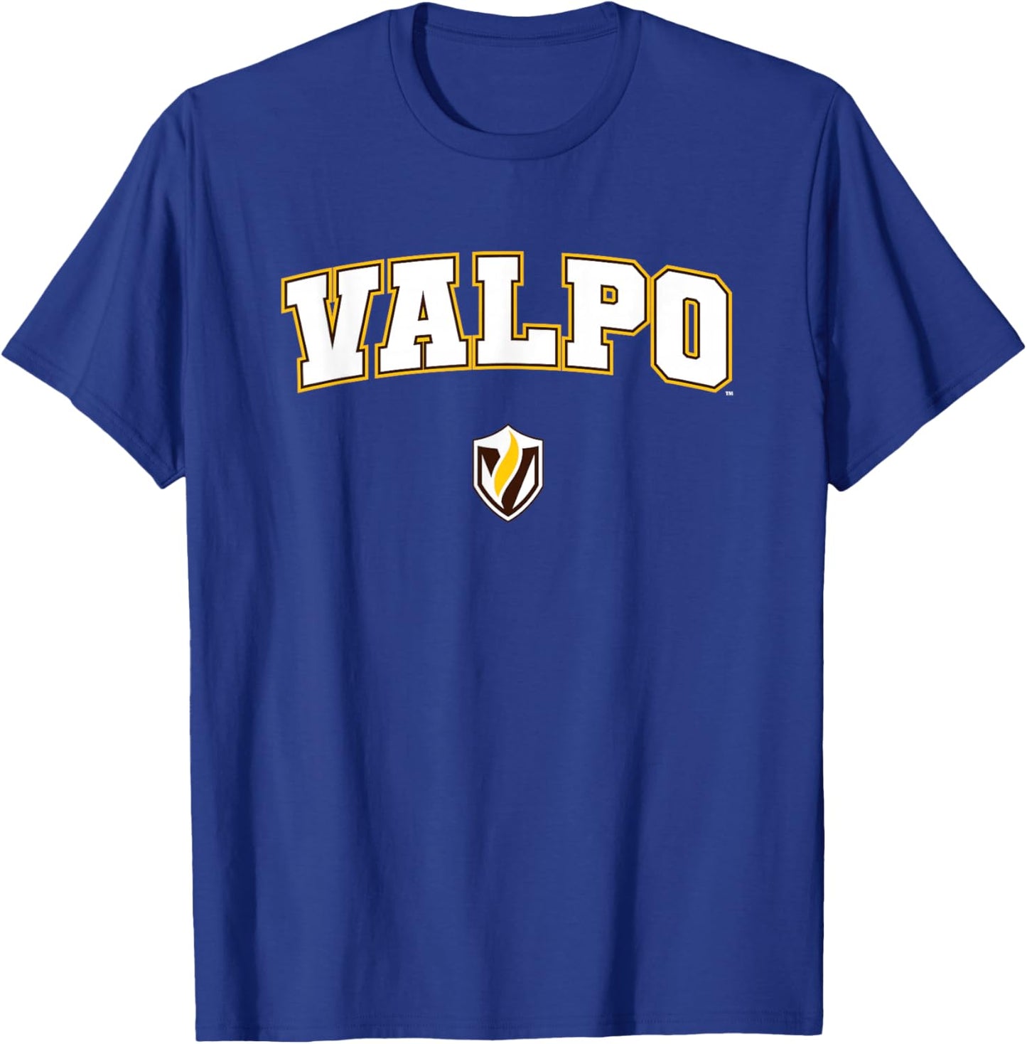 Valparaiso University Valpo Crusaders Arch Logo T-Shirt - T-Shirt | Royal