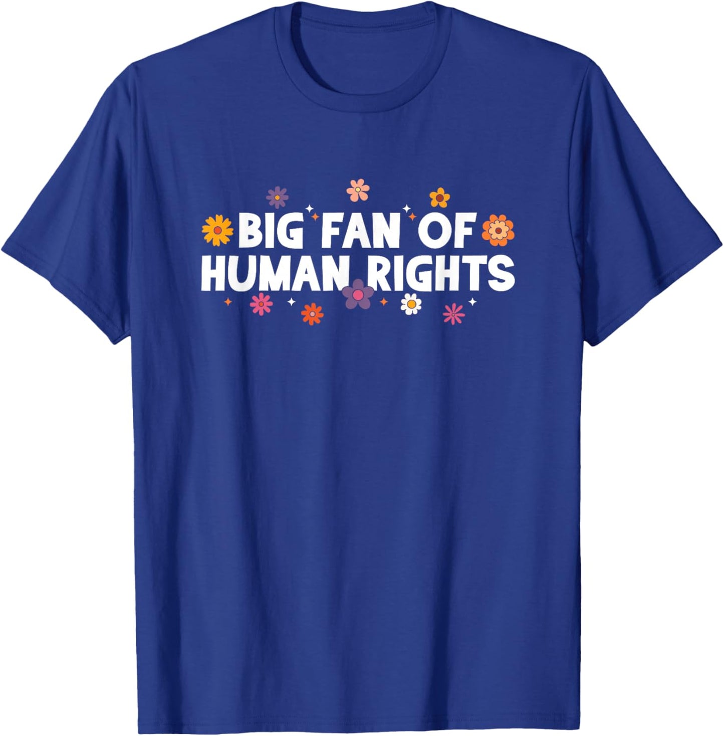 Big Fan of Human Rights, Equality, Inclusion, Protest T-Shirt - T-Shirt | Royal