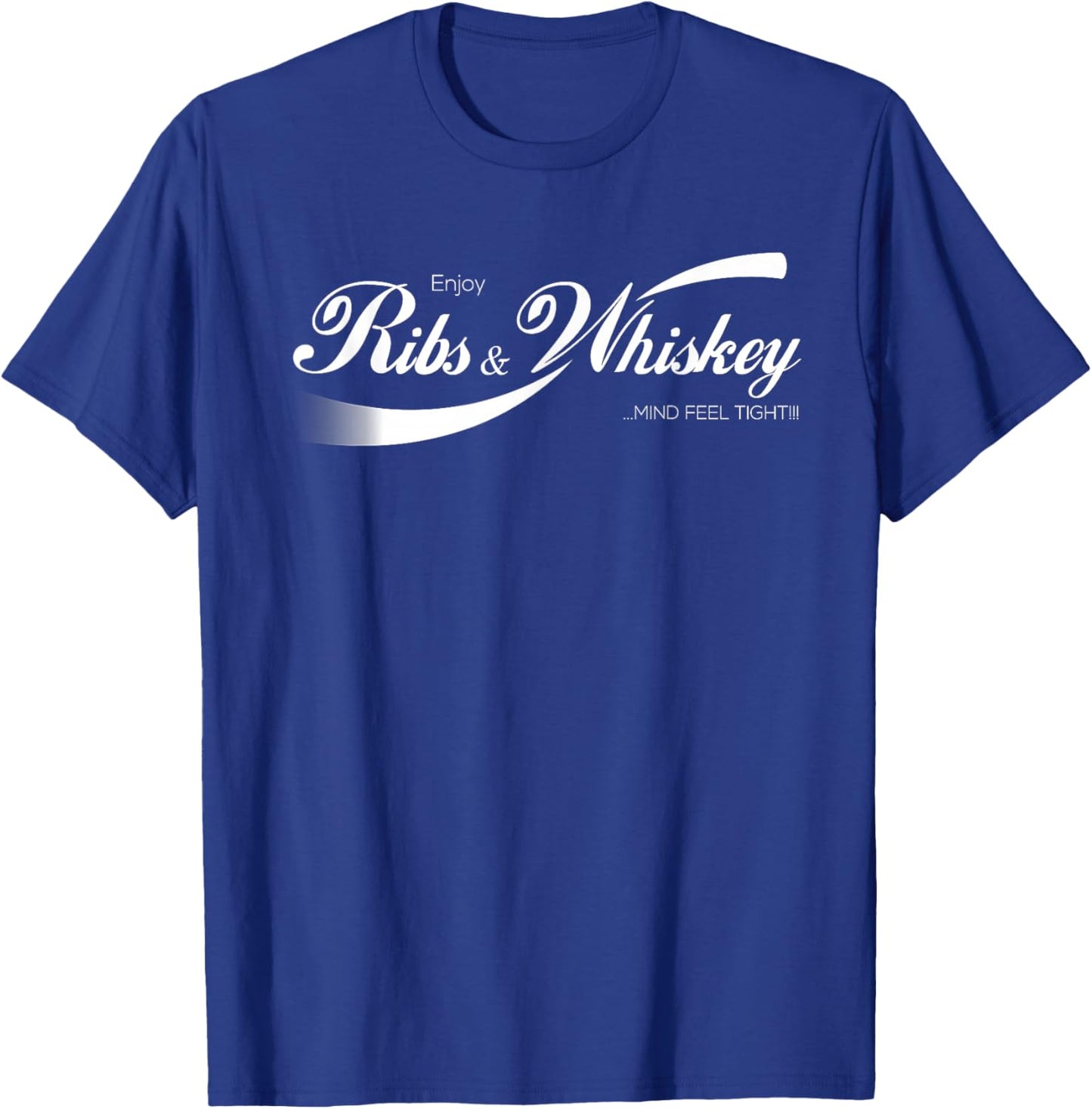 Ribs & Whiskey for BBQ or Southern Rock Fans T-Shirt - T-Shirt | Royal