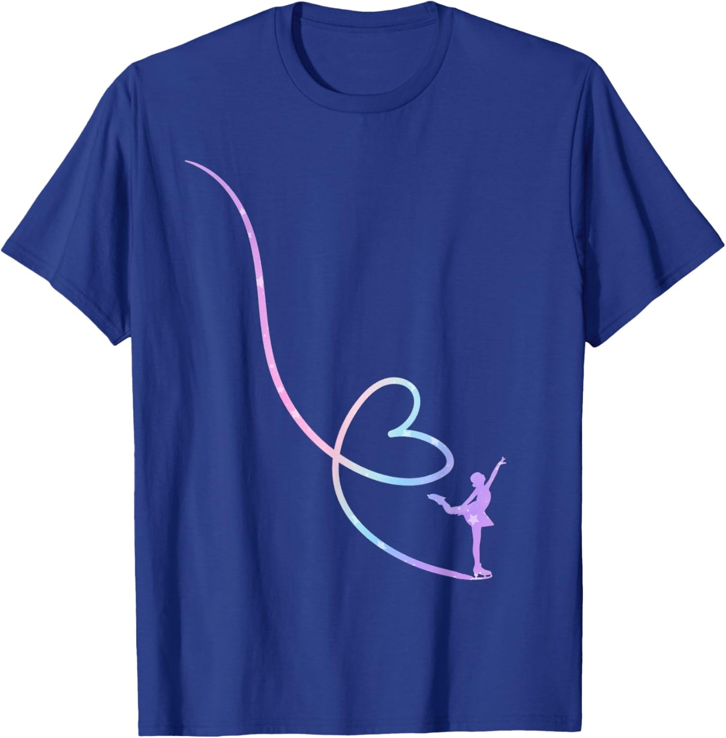 Figure Skater Funny Ice Skating T-Shirt - T-Shirt | Royal
