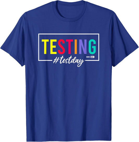 Testing Mode on Test Day T-Shirt - T-Shirt | Royal