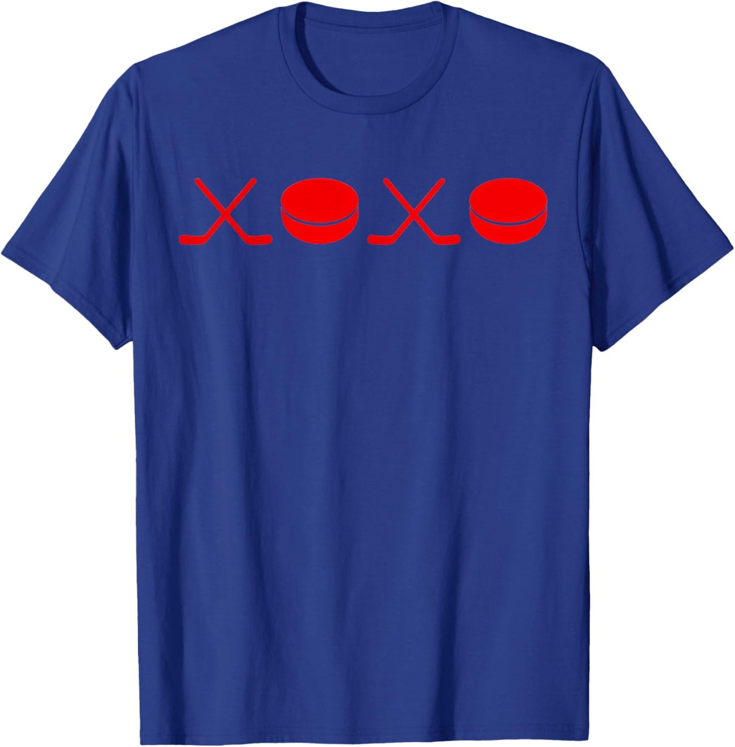 XOXO Hockey Valentine T-Shirt - T-Shirt | Royal